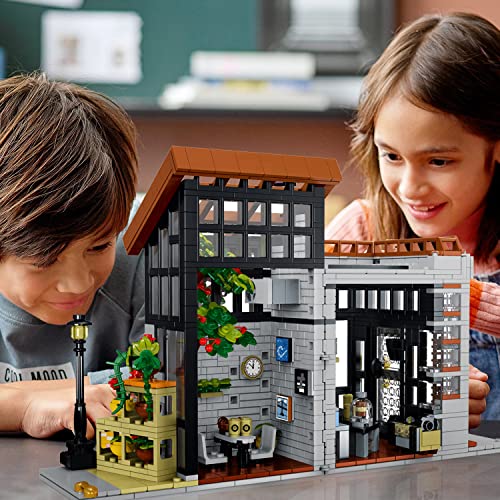 STEM City Street Building Blocks,Coffee House Building Kit with LED Lights, 1512 PCS, Girls Building Blocks Toy 8-12 Christmas Birthday Gift for Kids Boys Girls Age 6-12 Years
