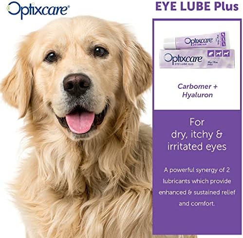 OptixCare Pet Eye Lube Plus + Hyaluron 20g for Dog Cat Horses
