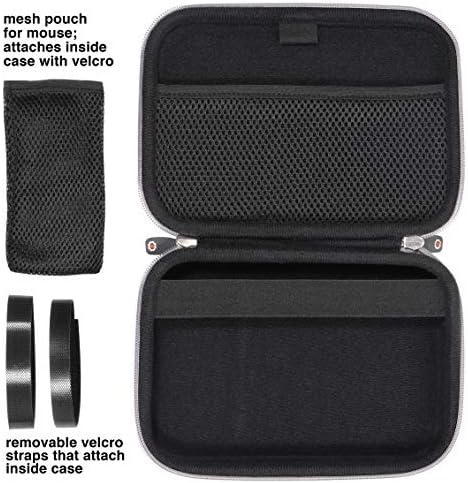 Microsoft Surface Accessories organizing case, by getgear, for Surface Dock, Surface Charger Adapter, Surface Arc Mouse, Surface Pen, Surface USB 3.0 Hub Docking Station and Others (Tweed Gray)