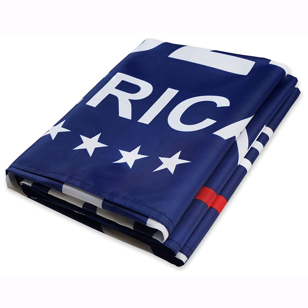 Trump 2024 Flag, 3 x 5 Ft Trump Flags Take American Back Banner, 100% Polyester Fabric with Brass Grommets, Vivid Color and Fade Proof, Fly Your Trump Flag in Outdoor, Car, Farm, Room