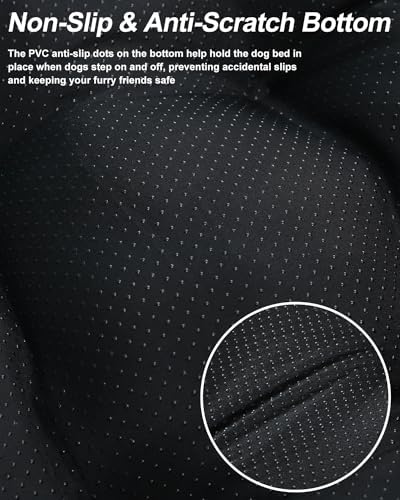 Dog Bed for Crate Washable Extra Large Dog Bed Plush Dog Kennel Pad Pet Sleeping Mat with Anti-Slip Bottom, 47x29 Inch, Grey