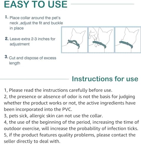 Flea and Tick Collar for Cats. Offers 4 * 6 Months of Protection. Made from Quality Essential Oils. Waterproof and Natural. Protects Kittens. Free Flea Comb and Tick Tweezers. (4 Pack - 13.8 inches)