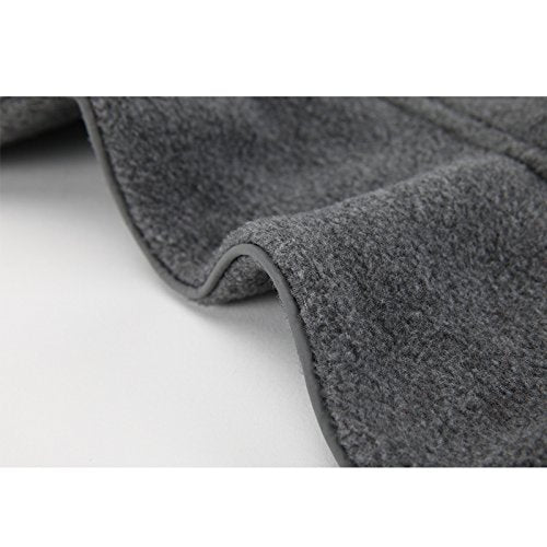 Creation Core Windproof Plush with Sport Vest Dog Clothes Night Reflective Jacket Pet Keep Warm Jacket No Pull No Choke Design Eco-Friendly for Small and Large Big Dog(Grey XXXL)