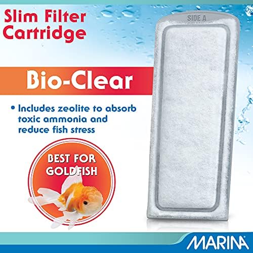 Marina Slim Filter Plus Ceramic Cartridge, Zeolite Filter and Carbon Filter Bundle, 6 Filters for Aquariums