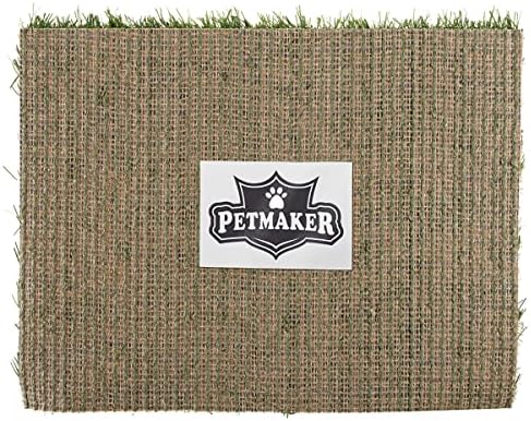 Pee Pads for Dogs - Set of Three 23x18.5-Inch Replacement Turf Grass Mats for Potty Training - Dog Housebreaking Supplies for Small Pets by PETMAKER, Green, Medium