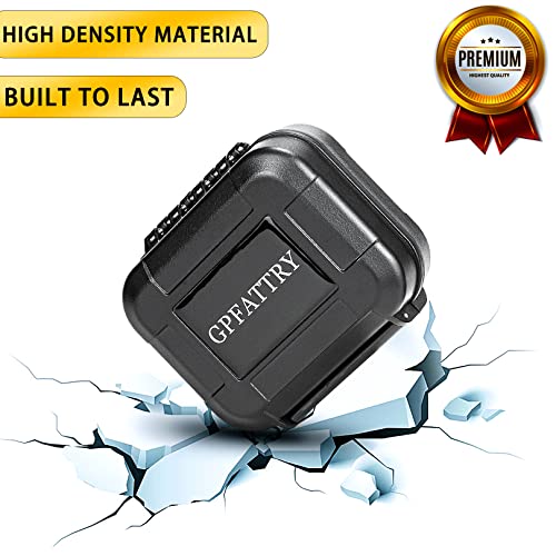 GPFATTRY 18 Pieces Set High Seal Waterproof Hearing Aid Case with Extractable Sponge, Drop-Proof, Shock-Proof and Crush-Proof Storage Box