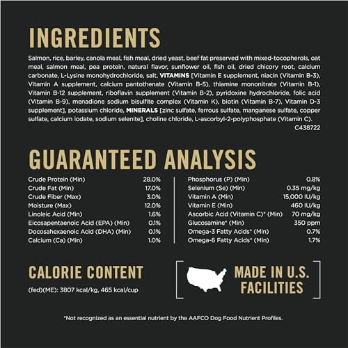 Purina Pro Plan Sensitive Skin and Sensitive Stomach Small Breed Dog Food, Salmon & Rice Formula - 4 lb. Bag
