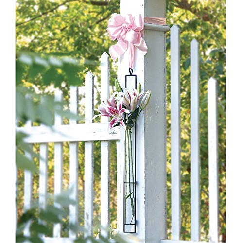 AODERUM Hanging Glass Planter Water Iron Art Hydroponic Vase Transparent Test Tube Flower Hanging Bottle Home Decoration (3pcs-S,M,L)