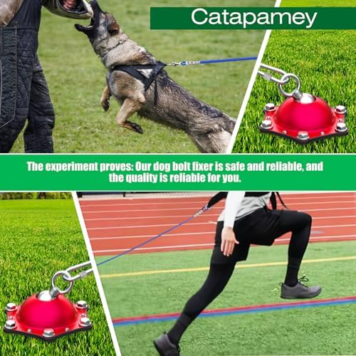 Dog Tie Out Stake(no Cable), for Large Dogs up to 200 lbs 360°Swivel Dog Run Anchors-Runner for Yard Camping,Best for in Cable, Leash, Lead or Tether