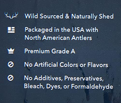 Amazon Brand - Wag Elk Antler - Whole - X-Large 9.5-10.5 inches (Best for Dogs over 45 lbs)