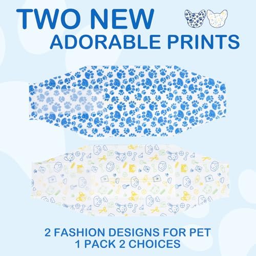 Dono Dog Diapers Male, Disposable Male Dog Wraps 60ct, Ultra Absorbent Doggie Diapers, Rapid-Dry Leak-Proof Puppy Diapers, Wetness Indicator Excitable Urination Incontinence, Medium