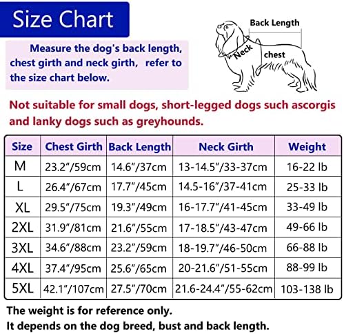 Dog Recovery Suit for Dogs After Surgery Female Male Medium Large Dog Neuter Spay Onesie for Shedding Prevent Licking Surgical Wound Dog Cone Alternative