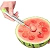 1pc, Stainless Steel Watermelon Scoop, Fruit Cutter, Ice Cream Scoop, Multi-purpose Long Handle Scoop, Baking Utensils, Kitchen Tools