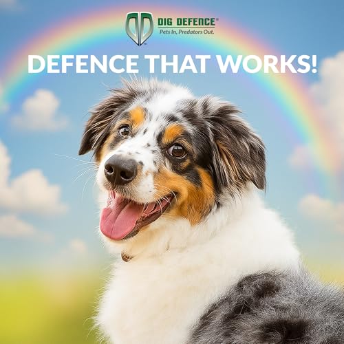 Dig Defence Original Gate Plate, Ideal Gift for Pet Lovers Dog Digging Deterrent Underground Gap Filler for Dogs/Rabbits 2 Pack with 2 Sm/Md Animal Barrier