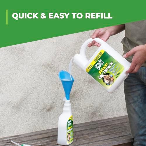 Simple Green Outdoor Odor Eliminator for Pets, Dogs, 1 gallon Refill - Ideal for Artificial Lawns & Patio, Milky White