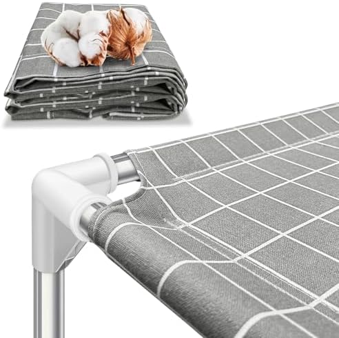Elevated Dog Bed Pet Cot - Dog Cots Beds for Medium Dogs | Detachable Raised Cat Dog Pet Bed for Medium Dogs