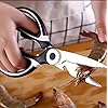 Heavy Duty Kitchen Scissors, Premium Sharp Kitchen Shears for Fish, Meat, Bones, Poultry and Vegetables with Strong Stainless Steel Blades Multi Purpose Cooking Scissors