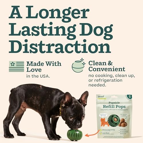 WOOF Pupsicle Refill Pops, Delicious Long Lasting Dog Treats, Pre-Made Pupsicle Refills for Dogs, Wholesome Ingredients, Low-Mess Chicken Pet Treats - Small Pops - 10 Count