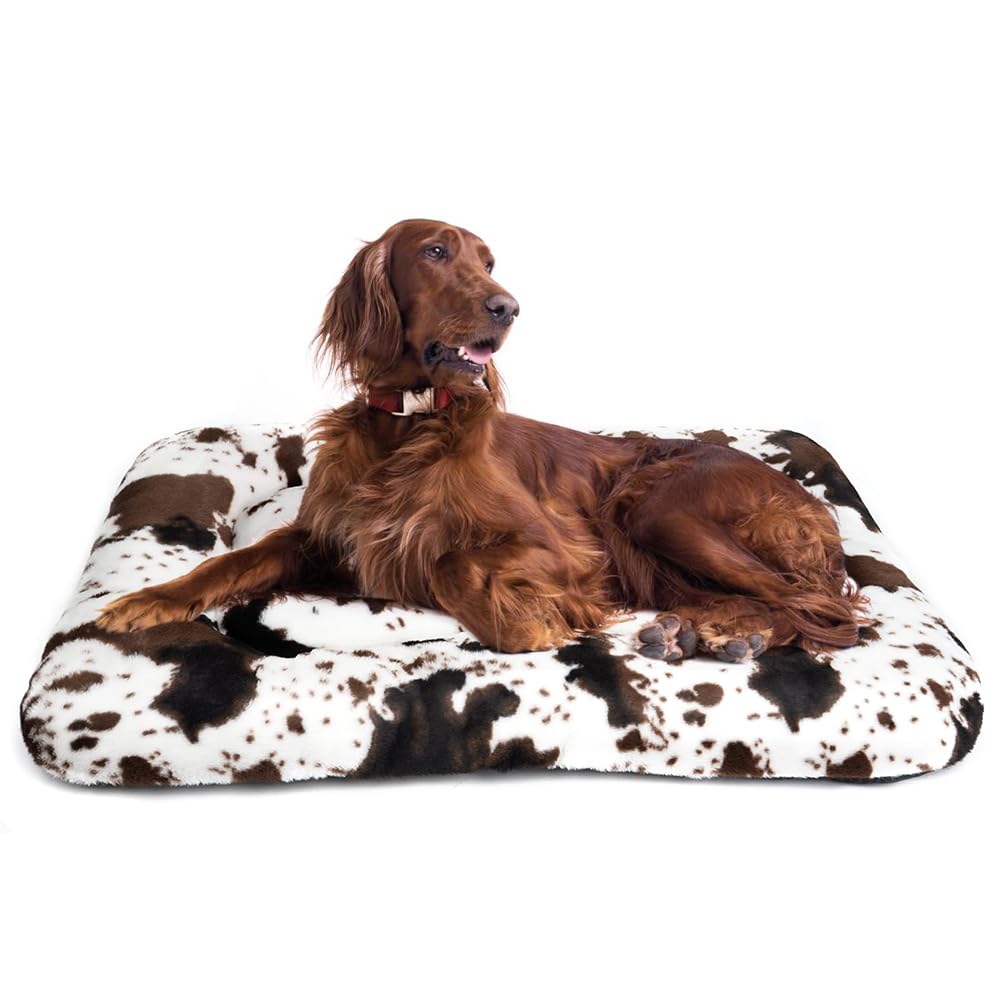 ULIGOTA Crate Pad Soft Dog Bed Mat - Anti Slip Kennel Pad for Large Dogs
