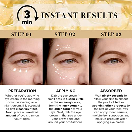 Temporary Eye Tightener Eye Cream for Under-Eye Bags, Dark Circles & Puffiness, Anti Aging Fine Lines, Firm That Delicate Skin Under Your Eyes, 30Ml