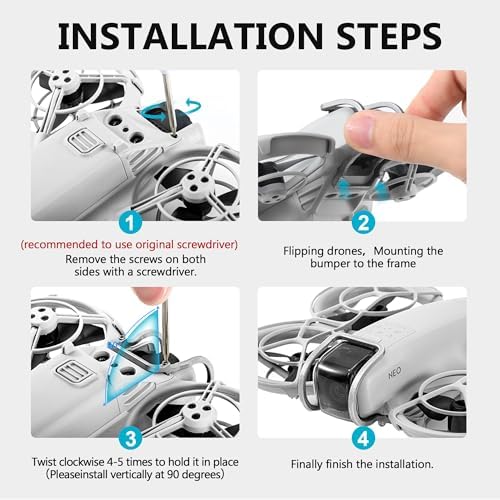 STARTRC Gimbal Bumper Guard for DJI Neo Accessories, Aluminum Alloy Anti-Collision Protection Guard Bar for DJI Neo Drone Camera