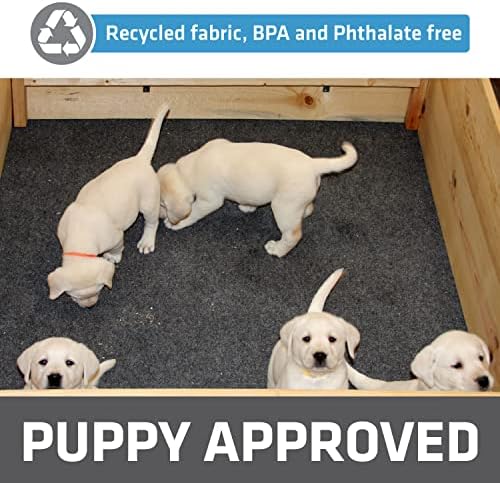 Drymate Whelping Box Liner Mat, Washable and Reusable Dog Puppy Pee Pad, Absorbent, Waterproof, Durable, Can Be Cut to Fit (USA Made) (48" x 100")