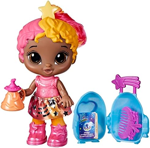 Baby Alive Star Besties Doll, Bright Bella, 8-inch Space-Themed Doll for 3 Year Old Girls and Boys and Up, Accessories