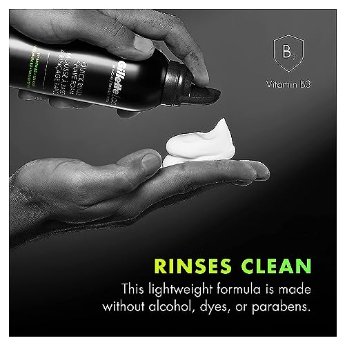 Gillette Labs Quick Rinse Lightweight Shave Foam for Men, Shaving Foam that Helps Protect the Skin, 8.1 OZ