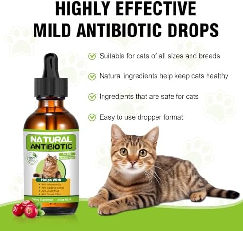 Natural Antibiotics for Cats,Cat Antibiotic,Antibiotics for Cats,Cat Multivitamin,Cat Immune Support,Supports Cat Allergy Itch Relief,Cat Supplements,Cat Allergy Support