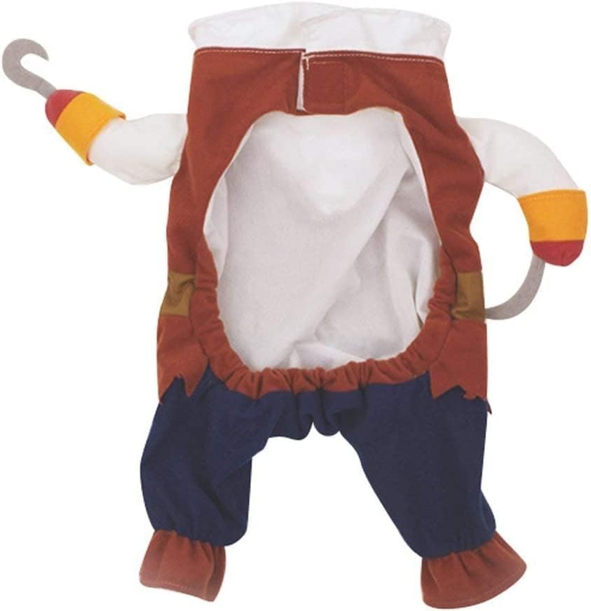 Hotumn Dog Costume - Pirates of The Caribbean Style Halloween Clothes with Pirate Hat - Funny Pet Outfit - Cat & Dog Corsair Costume for Small Dogs - Role Playing Party & Outdoor Walking (Medium)