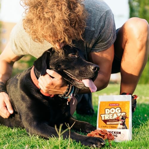 Chicken Rings Dog Treats, Natural Chicken Breast Jerky Rawhide-Free Soft Chews Healthy Dog Training Treats for Small Medium Large Breed 10.54oz