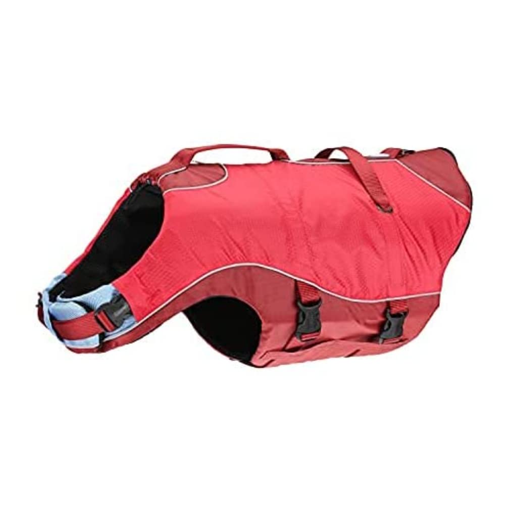 Kurgo Dog Water Life Jacket, Inflatable Safety Jacket for Dogs, Lifejacket Doggy Floats for Kayak, Pool or Lake, Reflective, Adjustable, Surf n’ Turf Life Jacket for Small Medium Large Pets