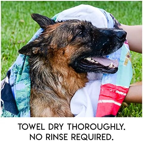 No Rinse Pet Wipes, Rinse Free Shampoo Mittens for Dogs and Cats, Bath Wipes for Bathing and Washing Pets, Hypoallergenic No Rinse Wash Mitt for Grooming, Lather Wipe Dry - 15 Pack