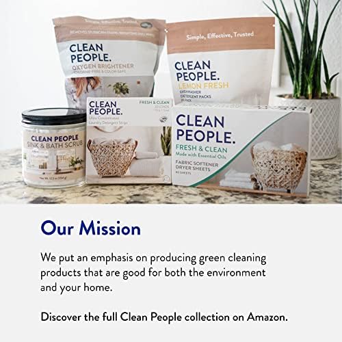 Clean People Dishwasher Pods - Cuts Grease & Rinses Sparkling Clean - Residue-Free - Phosphate Free Dishwashing Pods - Fragrance Free, 120 Pack