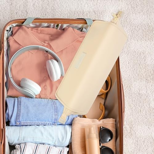 Hair Tools Travel Bag and Heat Resistant Mat for Flat Irons, Straighteners, Curling Iron, and Haircare Accessories, 2-in-1 design, with Interior Pockets, Portable Organizer