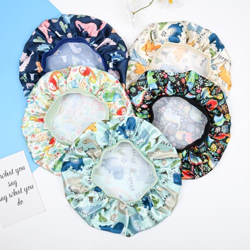 5 Pcs Kids Bonnet for Girls Silk Bonnet Sleeping Kid Baby Hair Bonnet Toddler Bonnet Wide Band Night Sleep Caps Colorful Night Hats Natural Hair