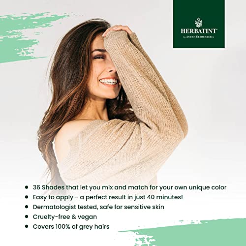 Herbatint Permanent Haircolor Gel, 6N Dark Blonde, Alcohol Free, Vegan, 100% Grey Coverage - 4.56 oz (3 Pack)