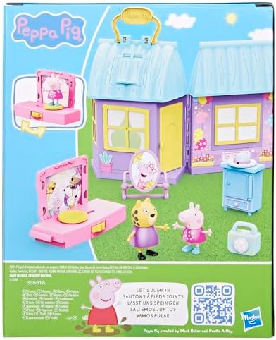 Peppa Pig Peppa’s Dance Party Playset with House, 2 Figures, 6 Accessories, Preschool Toys for Girls and Boys, Kids Gifts, Ages 3+ (Amazon Exclusive)