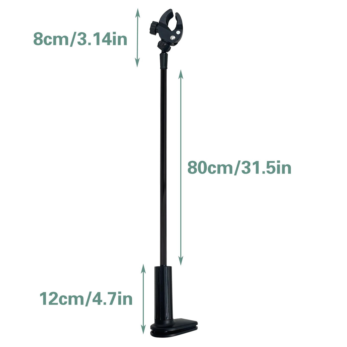 JoyHuaTrade Dog Hair Dryer Holder, Black Alloy Adjustable Lazy Hair Dryer Hands Free Stand with 360° Rotatable Clamp for Pet Dog Cat Grooming