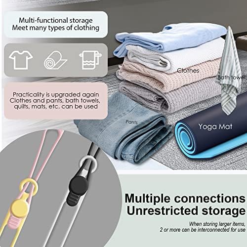 Nearockle Silicone Cable Ties Cord Organizer for Cable Management, 20PCS 4.2" and 7.1" Reusable Cable Organizer Electronic Accessories for Home, Office, Kitchen, School, Travel (5 Colors)