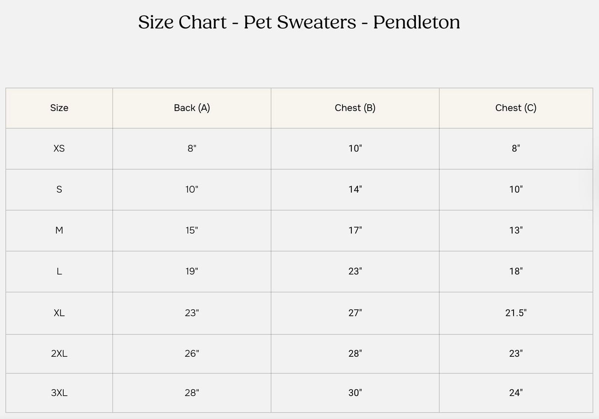 PENDLETON Westerley Knitted Dog Sweater – Size Small (10"–14"), Cozy Pullover in Iconic Westerley Pattern, Warm Stylish Knit for Fall & Winter, Big Le-BARK-ski Collection
