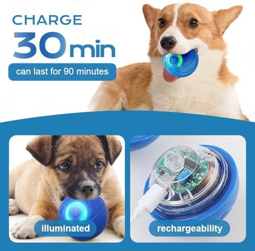 2025 New Vibrating Dog Ball, Automatic Moving Dog Ball, Pet Bounce Ball, Interactive Dog Toys, Viral Bouncing Ball, Shaky Ball Toy Rolling Ball Toys for Small Cats Dogs (s-2pc Mix)