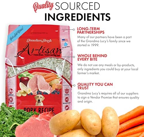 Grandma Lucy's Artisan Pork Dog Food - 1lb