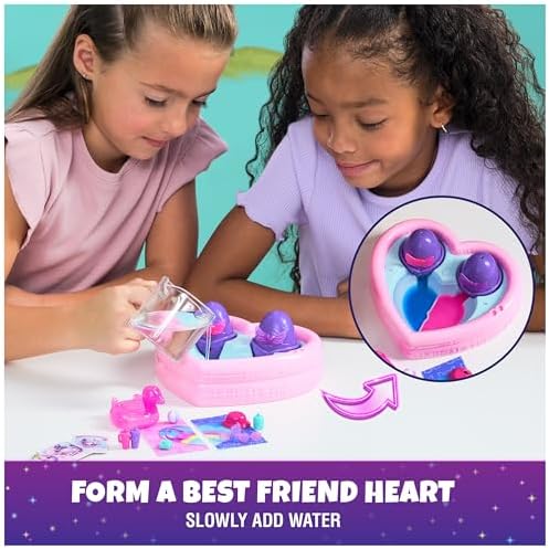 Hatchimals Alive, Neon Rainbow Bestie Pool Party with 2 BFF Figures in Color Reveal Eggs, 14 Accessories, Kids Toys for Ages 3 and up