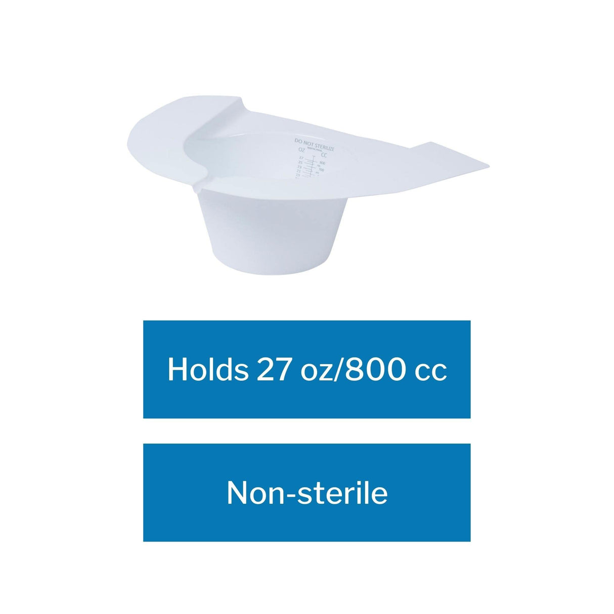 McKesson 16-9522 Commode Specimen Collector Polypropylene Without Closure 27 oz. / 800 Cc Nonsterile (Pack of 100)