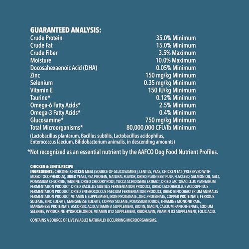 Amazon Brand - Wag Dry Dog Food Grain-Free Chicken & Lentil Recipe, High Protein (4 lb bag)