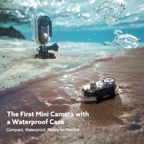 Z10 2K Action Camera, 128GB Wearable Sports Camera with Waterproof Case, Magnetic Clip, and Quick-Mount Accessories, Small Body Camera for Cycling, Diving, Travel, and Outdoor Adventures