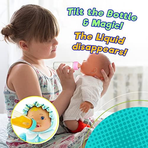 JA-RU Magic Baby Doll Bottles Milk Bottle and Juice Bottle, Great Baby Doll Accessories. Set with 2 Bottles. 701-6