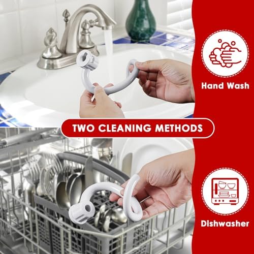 Spiral Dough Hook for KitchenAid 5Plus & 6QT Bowl-Lift Stand Mixers, Bread Hook Attachment for Kitchen aid Accessories and Attachments
