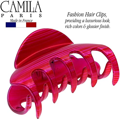 Camila Paris CP3218 French Hair Clip for Women for Thick Hair for Long Curly Wavy Hair, Large, Girls Hair Claw Clips Jaw Styling Hair Accessories for Women, Strong Hold No Slip Grip, Made in France
